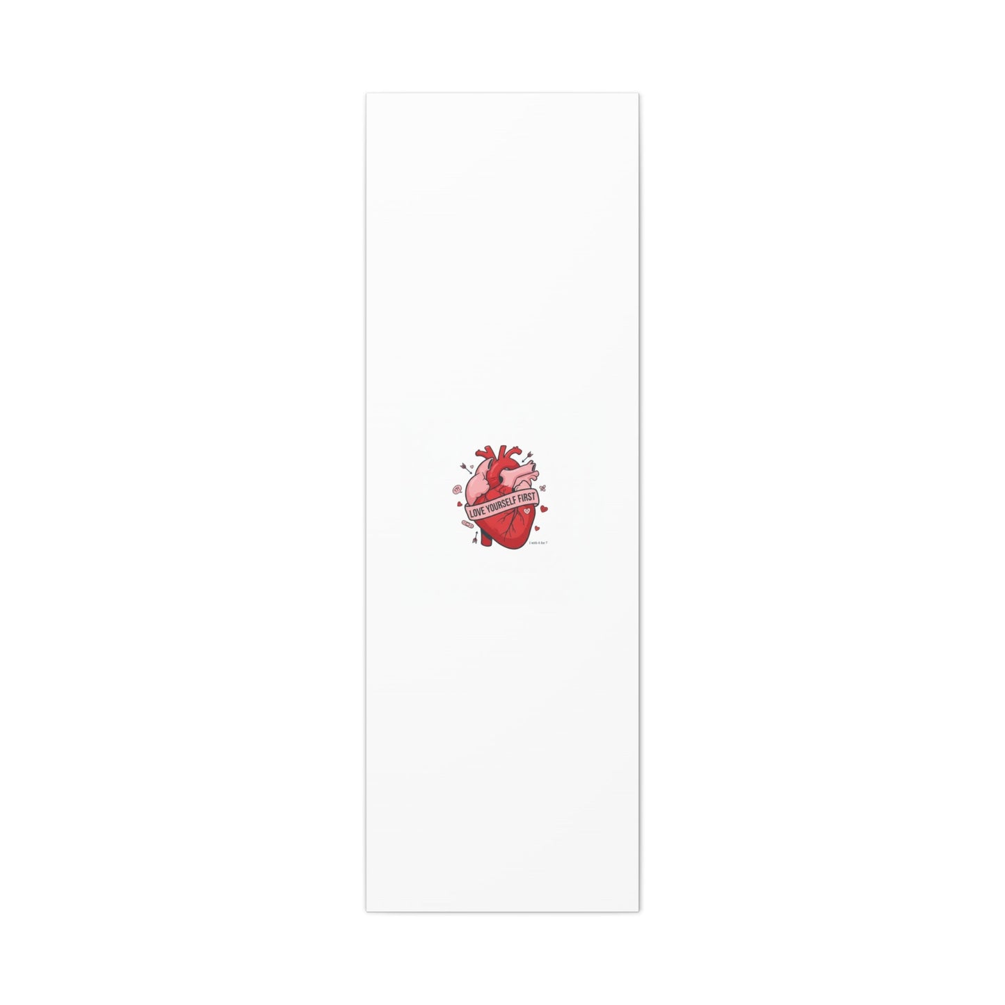 Love Yourself First Canvas, Hearts-with-a-Twist, Anti-Valentine Art
