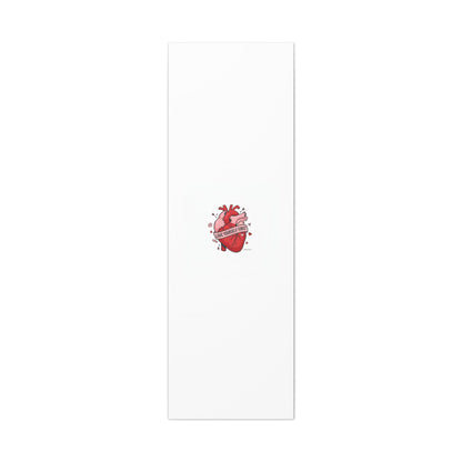 Love Yourself First Canvas, Hearts-with-a-Twist, Anti-Valentine Art