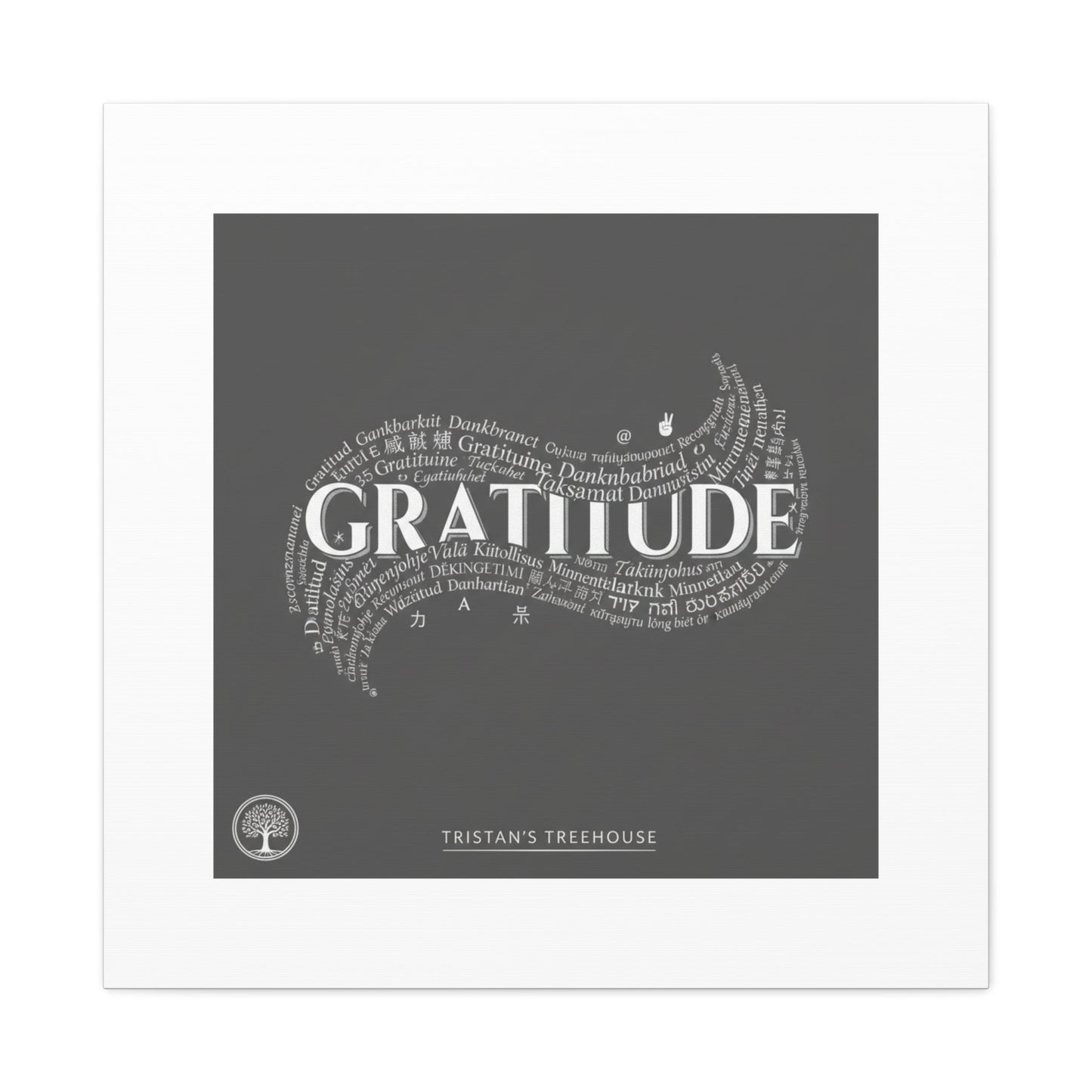 Gratitude Wall Art Matte Canvas | Tiny Treats, sweet uplifting print