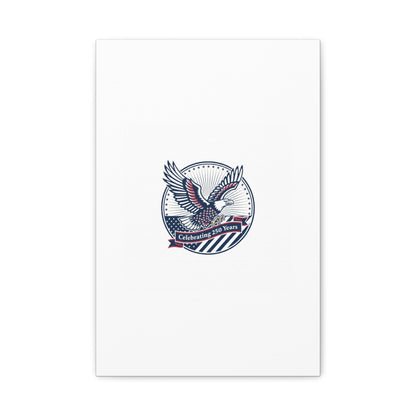 250th Anniversary Eagle Emblem Canvas | Semiquincentennial Americana