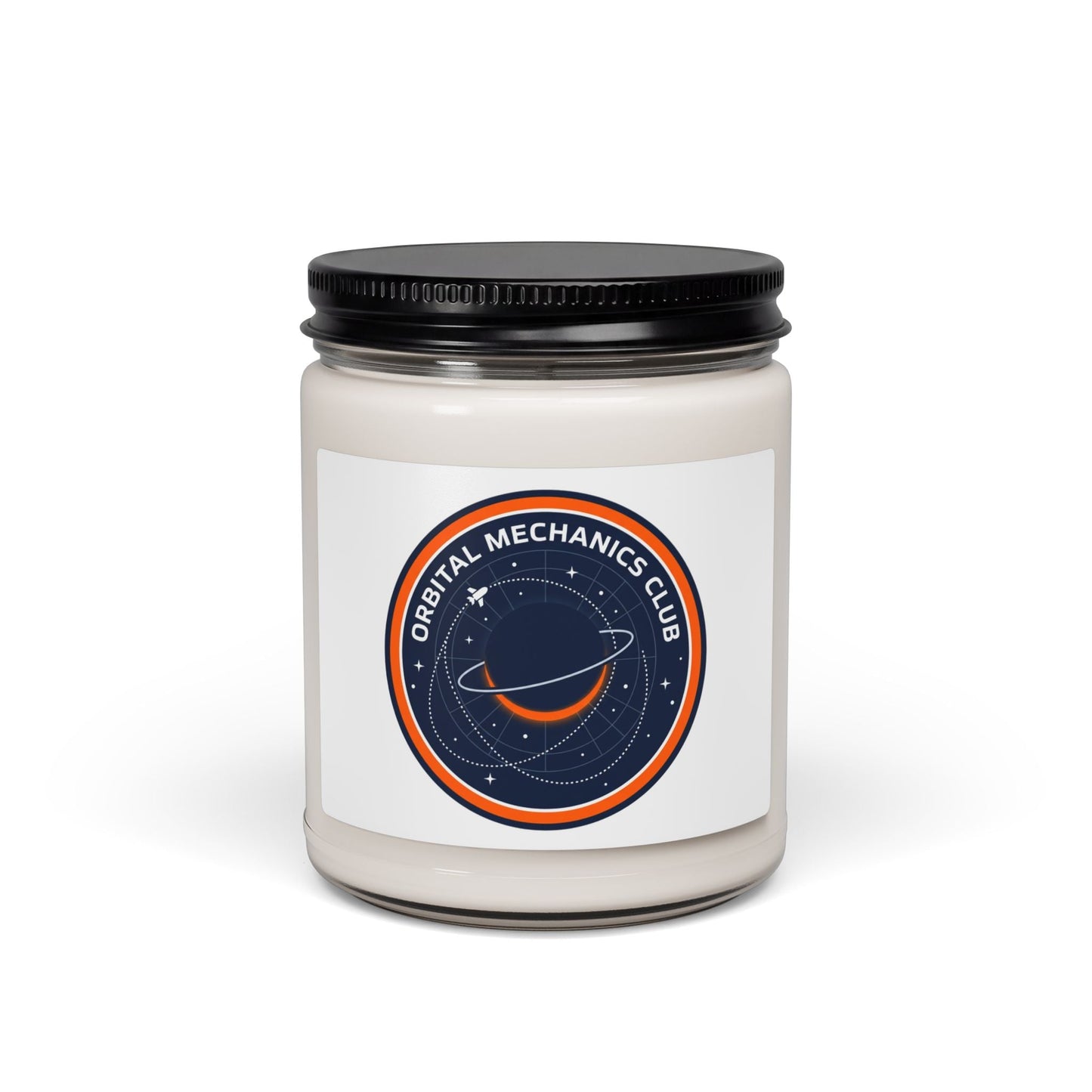 Orbital Mechanics Club Candle, Soy Candle | Space, Mission Patch