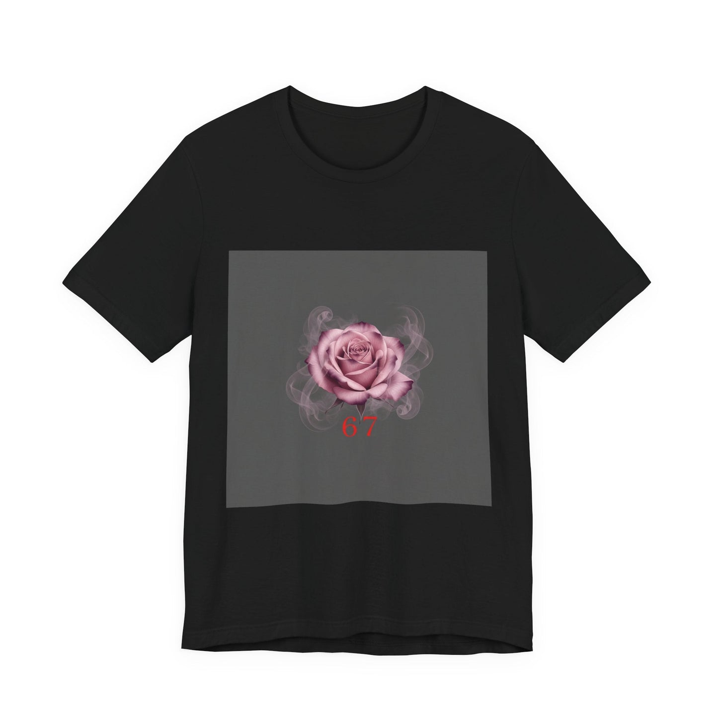 6 7 Rose Smoke Tee | Viral Valentine's Gothic Rose Shirt | 6 7 Meaning Dark Romance