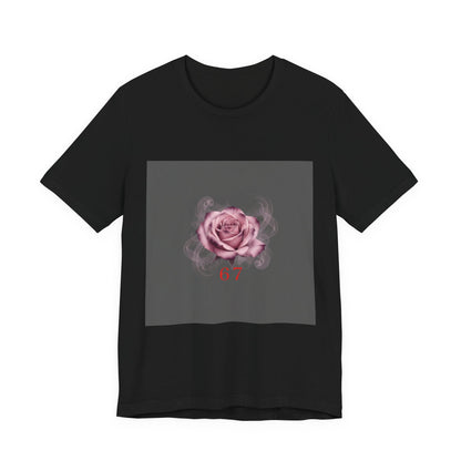 6 7 Rose Smoke Tee | Viral Valentine's Gothic Rose Shirt | 6 7 Meaning Dark Romance