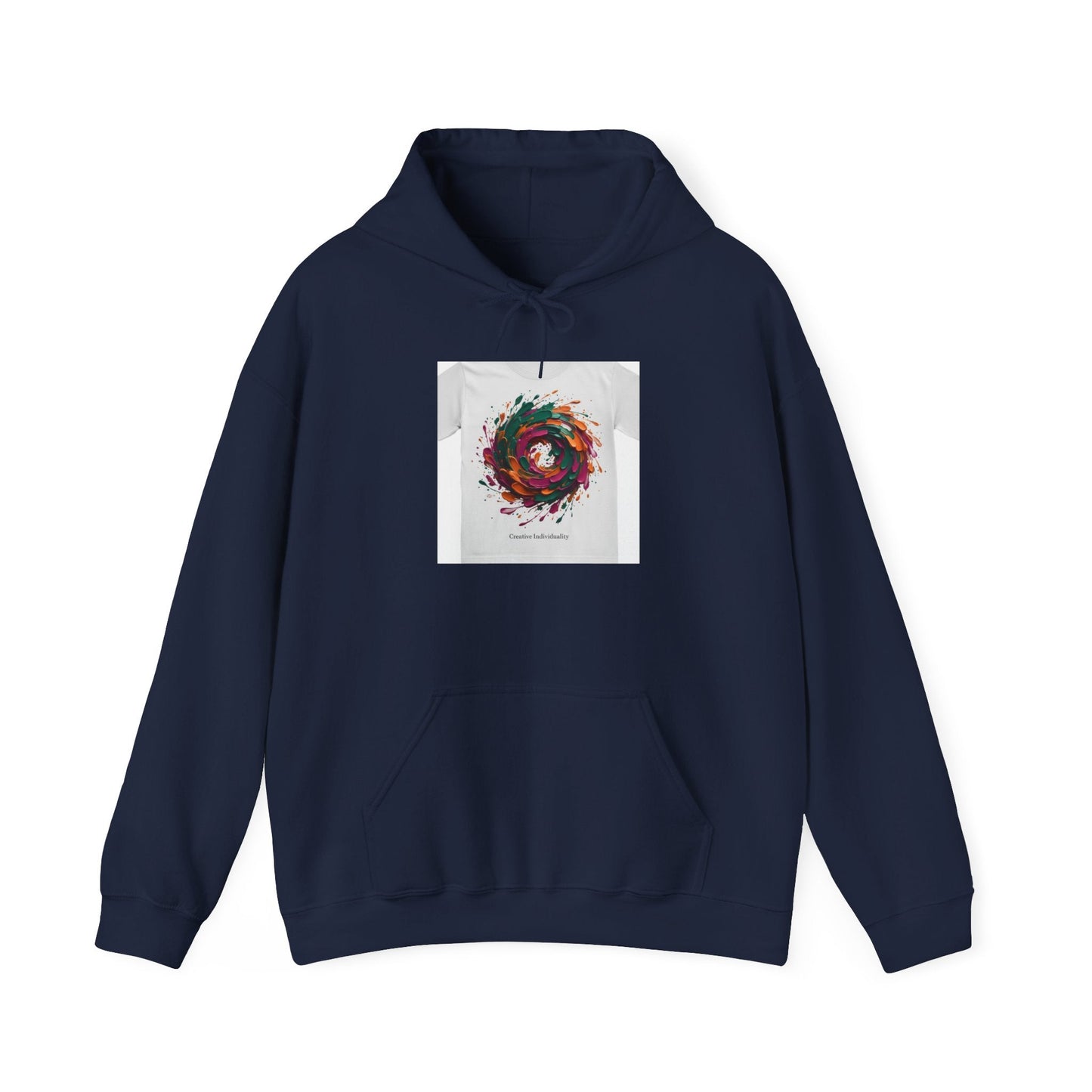 Painterly Abstract Floral Swirl Hoodie | artsy brushstroke apparel