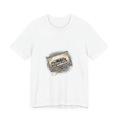 Glitch Cassette 'Perfectly Imperfect' Tee | glitch art shirt, retro tech nostalgic