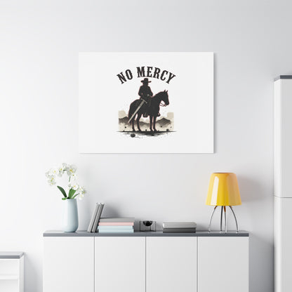 No Mercy Cowboy Skull Canvas | western skull art, gothic Americana