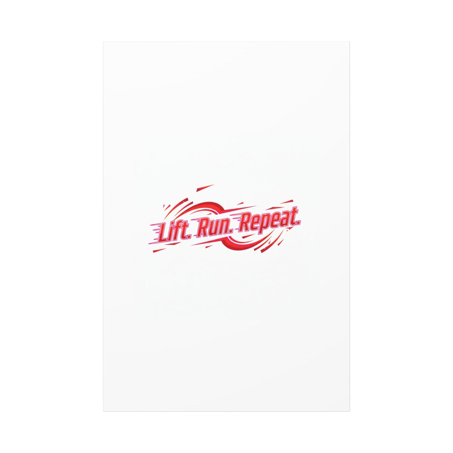 Lift Run Repeat Canvas | Fitness Wall Art, Gym Motivation