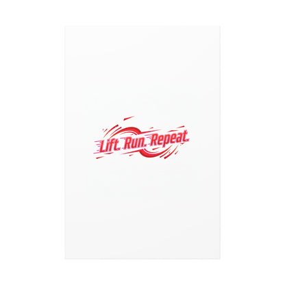 Lift Run Repeat Canvas | Fitness Wall Art, Gym Motivation