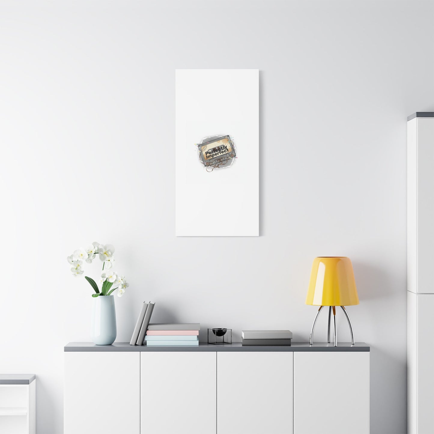 Perfectly Imperfect Cassette, Canvas Print | Analog Error, glitch art static