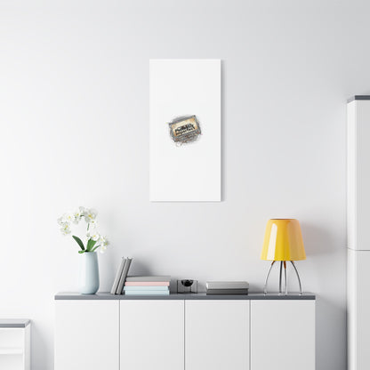Perfectly Imperfect Cassette, Canvas Print | Analog Error, glitch art static