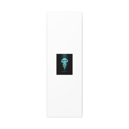 Bioluminescent Jellyfish Art Canvas | Deep Sea Aesthetic, Neon Glow