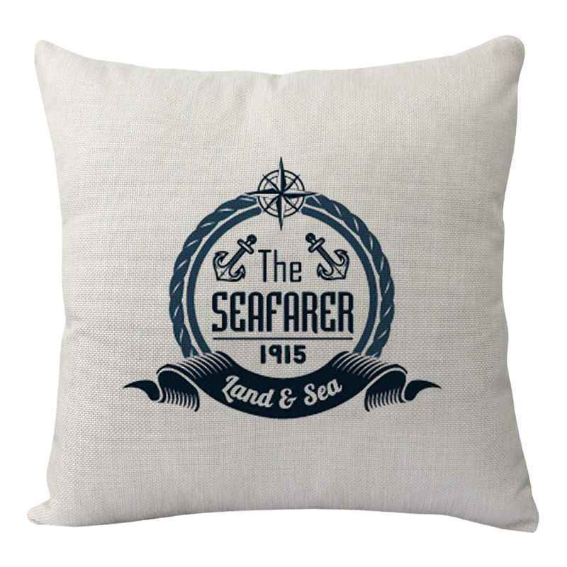 New Lighthouse Anchor Digital Printing Linen Pillowcase