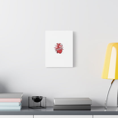 Love Yourself First Canvas, Hearts-with-a-Twist, Anti-Valentine Art