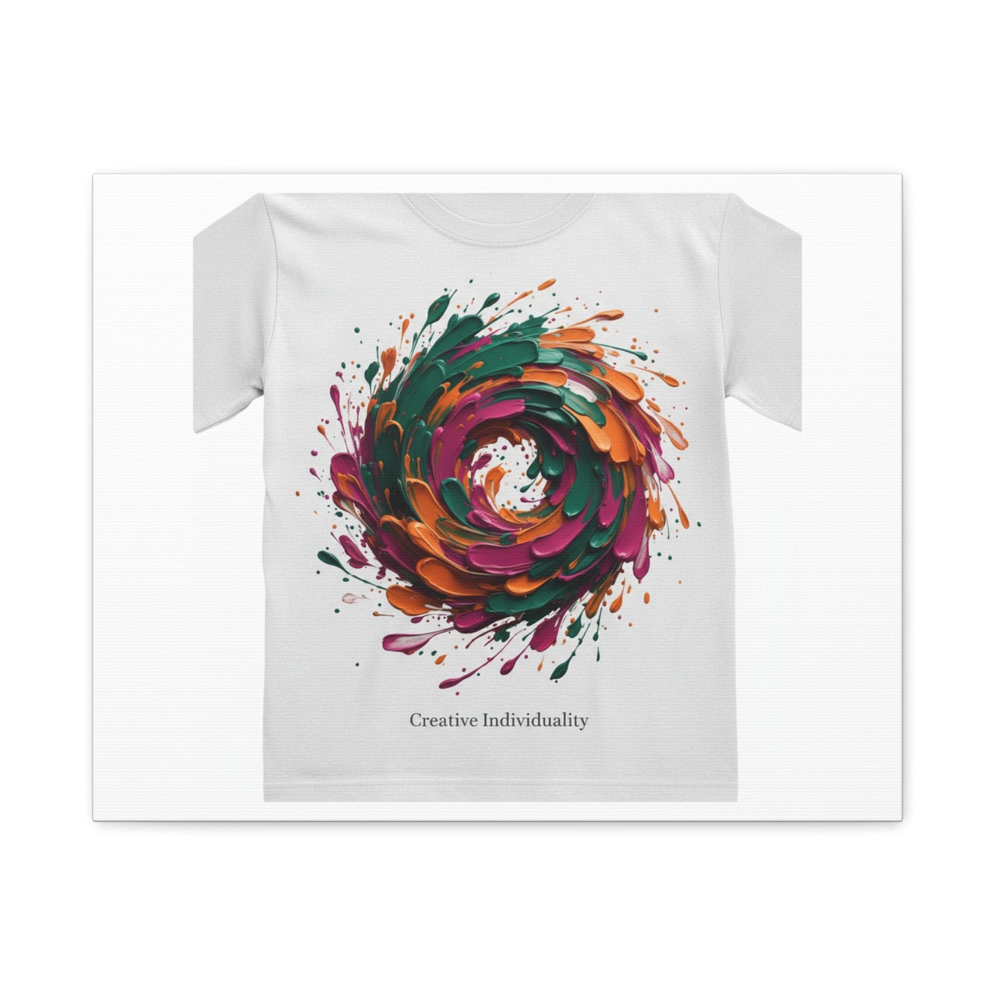 Painterly Abstract Floral Swirl Canvas | Matte Stretched Canvas