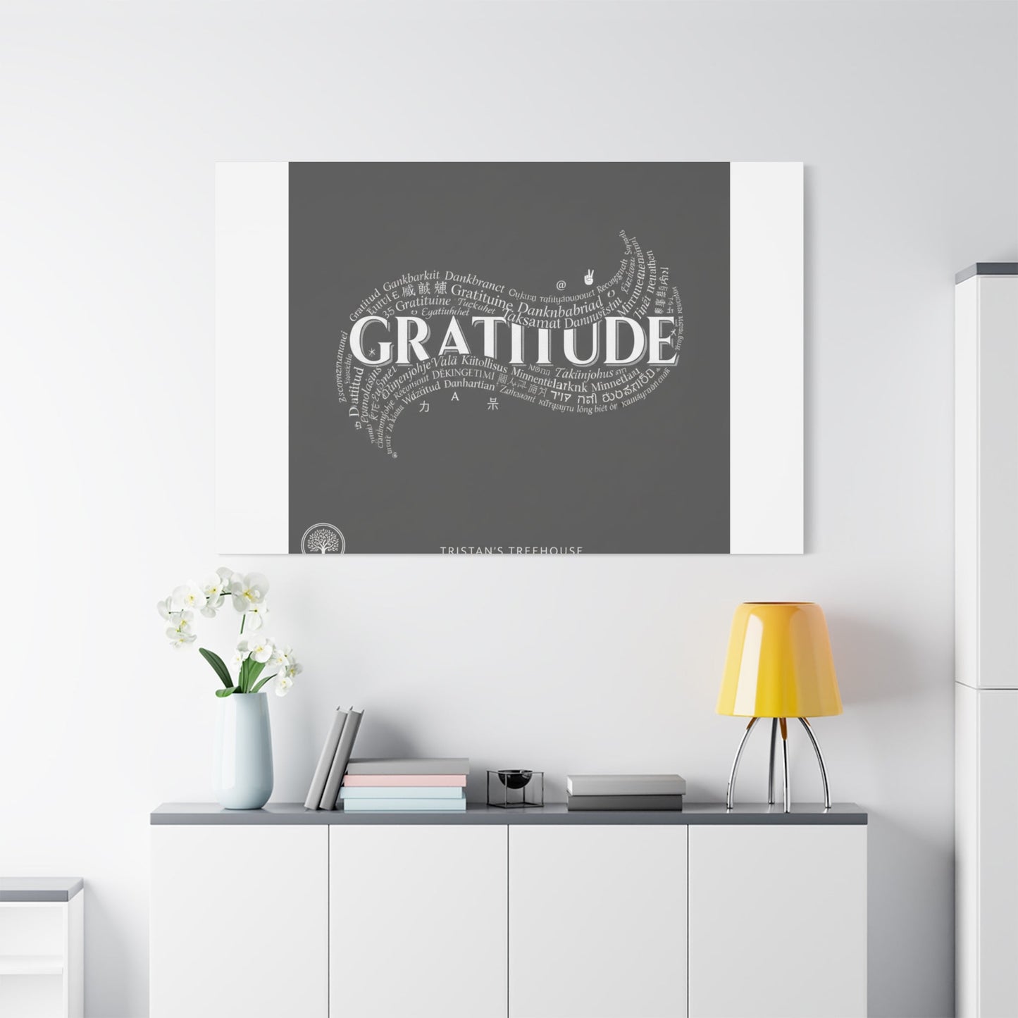 Gratitude Wall Art Matte Canvas | Tiny Treats, sweet uplifting print