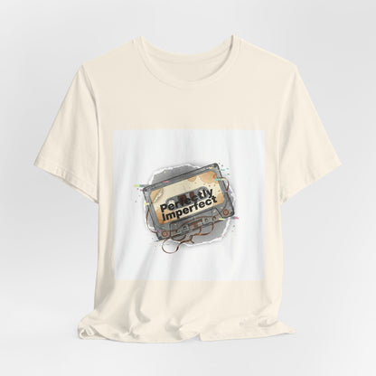 Glitch Cassette 'Perfectly Imperfect' Tee | glitch art shirt, retro tech nostalgic