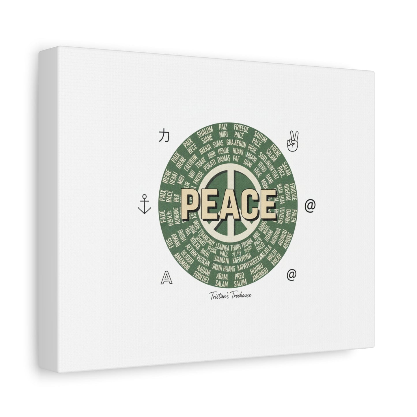 Peace doodle canvas | hand drawn sketch aesthetic, handwritten message