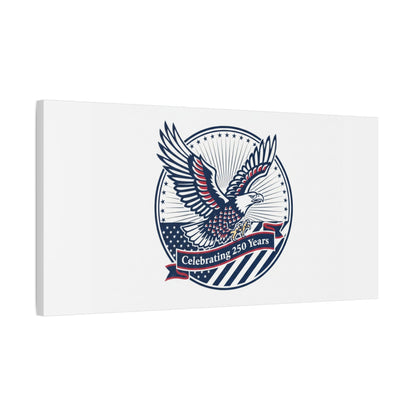 250th Anniversary Eagle Emblem Canvas | Semiquincentennial Americana