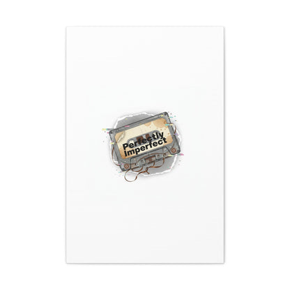 Perfectly Imperfect Cassette, Canvas Print | Analog Error, glitch art static