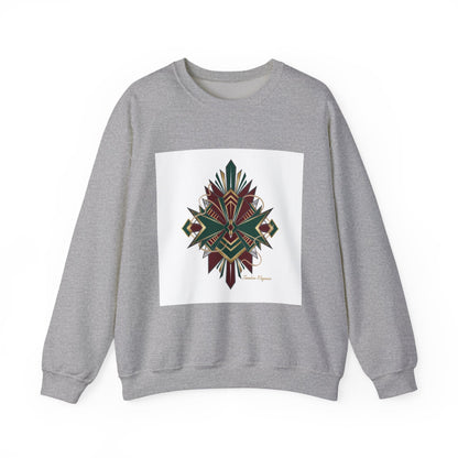 Dark Geometric Crest Crewneck | Gothic Occult Art Sweatshirt