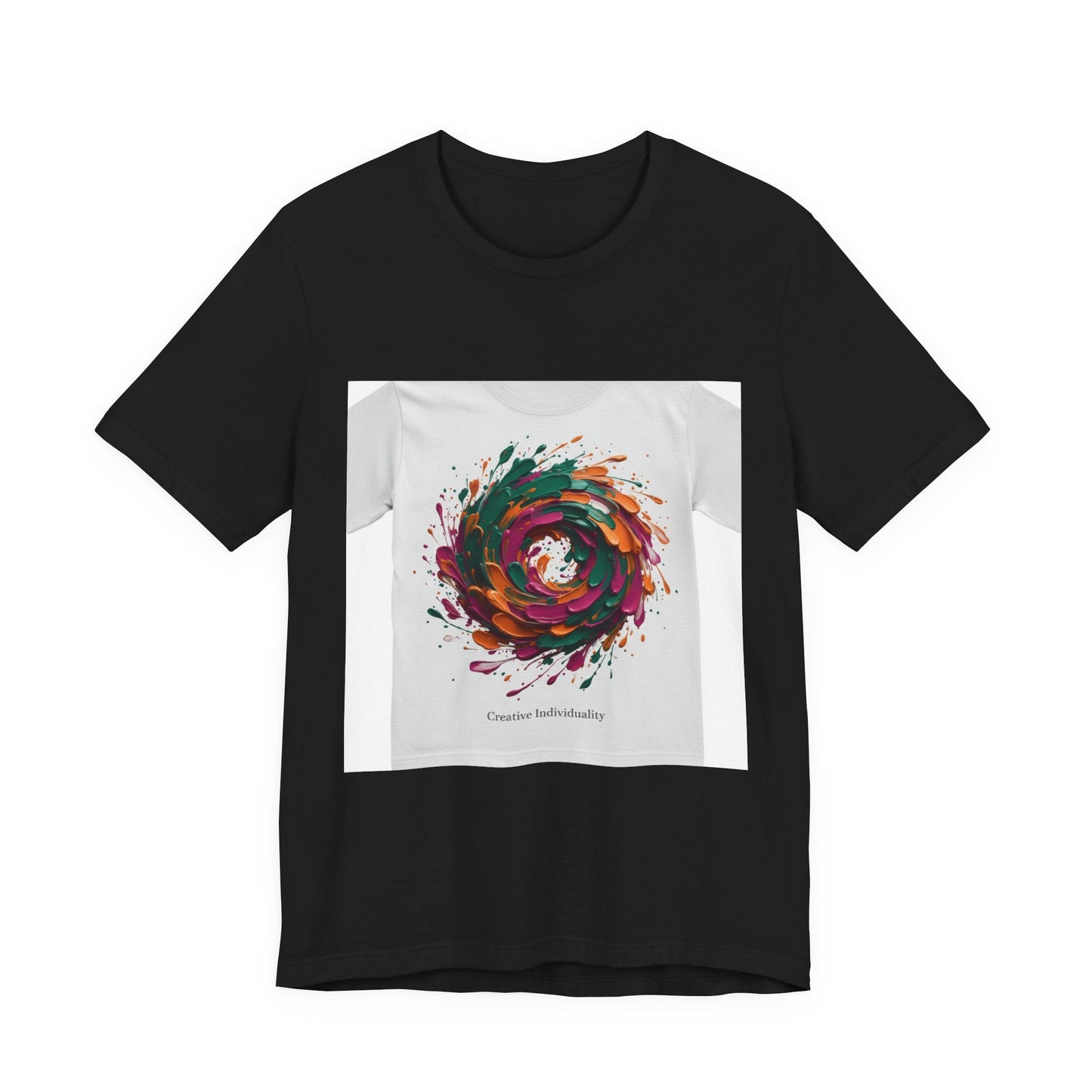 Abstract Floral Swirl Tee | Painterly Brushstroke Apparel, Artsy Graphic Design