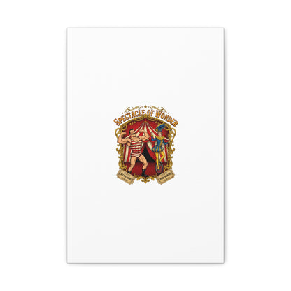 Spectacle of Wonder Circus Art Print, Canvas | Vintage Carnival Design