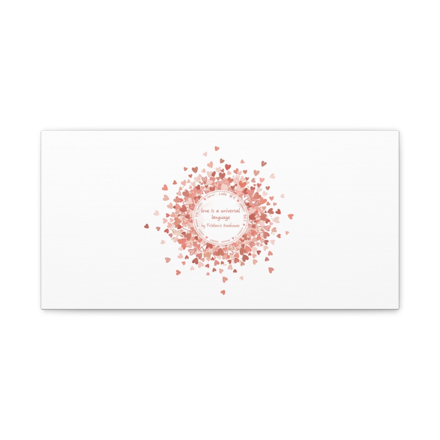 Tiny Heart Confetti Canvas | Matte Stretched Wall Art