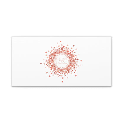 Tiny Heart Confetti Canvas | Matte Stretched Wall Art
