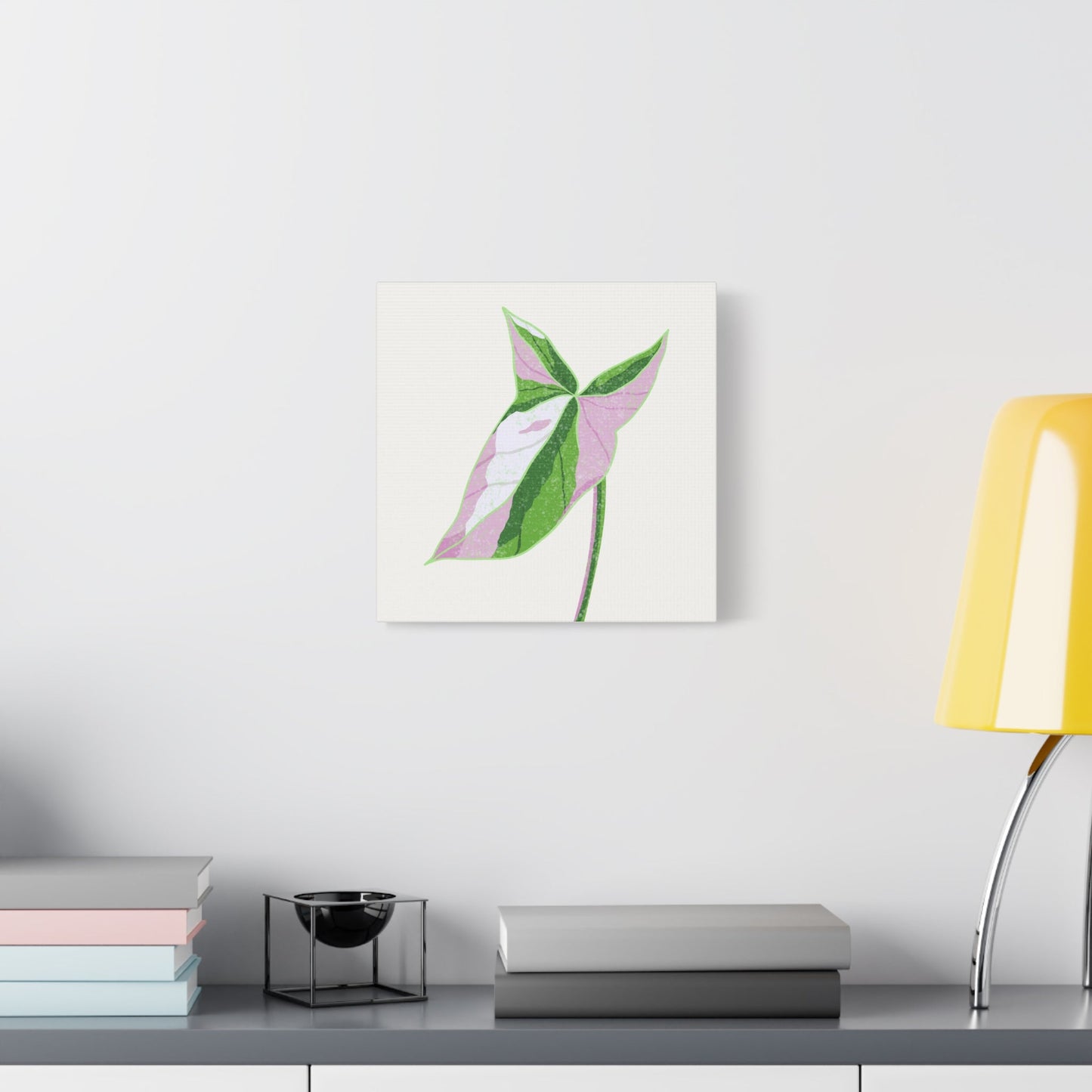 Syngonium Tricolor Canvas Print – Botanical Wall Art