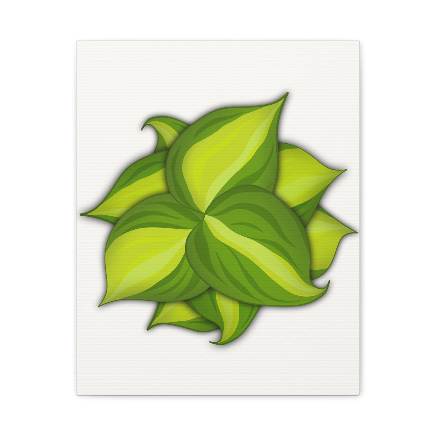 Philodendron Brasil Canvas Print – Botanical Wall Art
