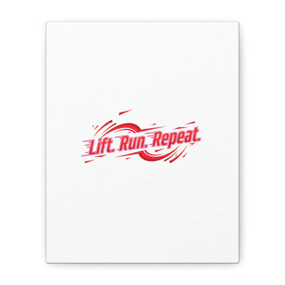 Lift Run Repeat Canvas | Fitness Wall Art, Gym Motivation