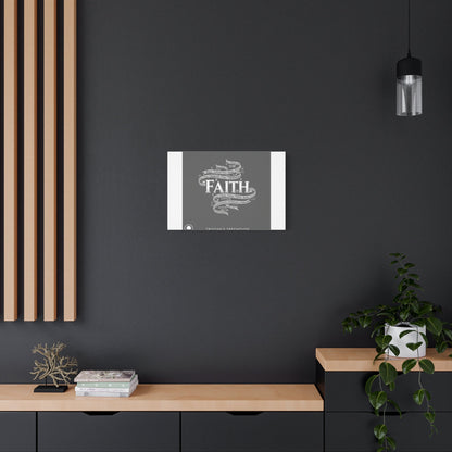 handwritten faith ribbon Canvas | sketch aesthetic, doodle design