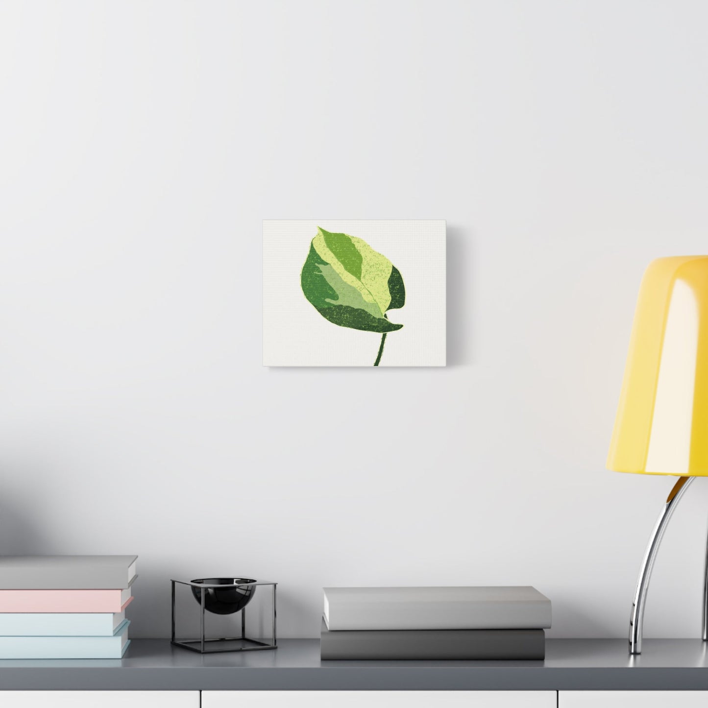Manjula Pothos Illustrated Canvas Print – Botanical Wall Art