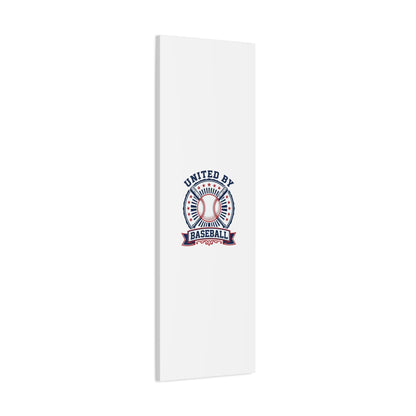 United by Baseball Canvas | Patriotic Baseball Graphic, Red White Blue Wall Art