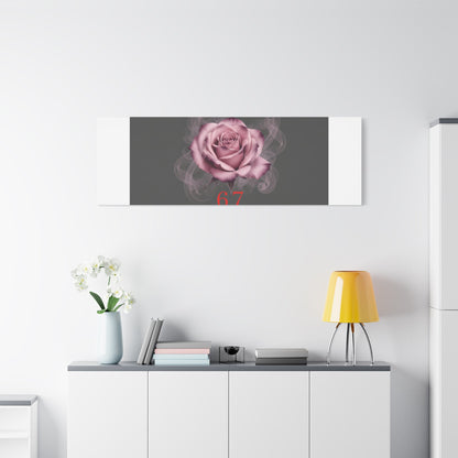 6 7 Valentine's Canvas | Viral Gothic Rose Wall Art | 6 7 Meaning Dark Romance