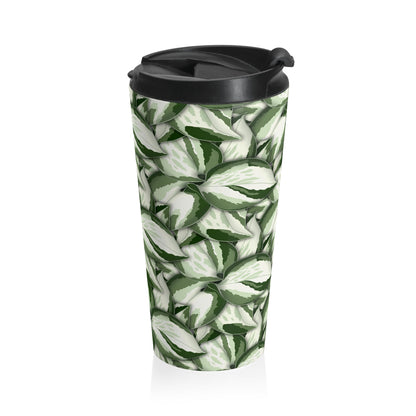 Manjula Pothos Pattern 15 oz Vacuum Insulated Stainless Steel Travel Tumbler