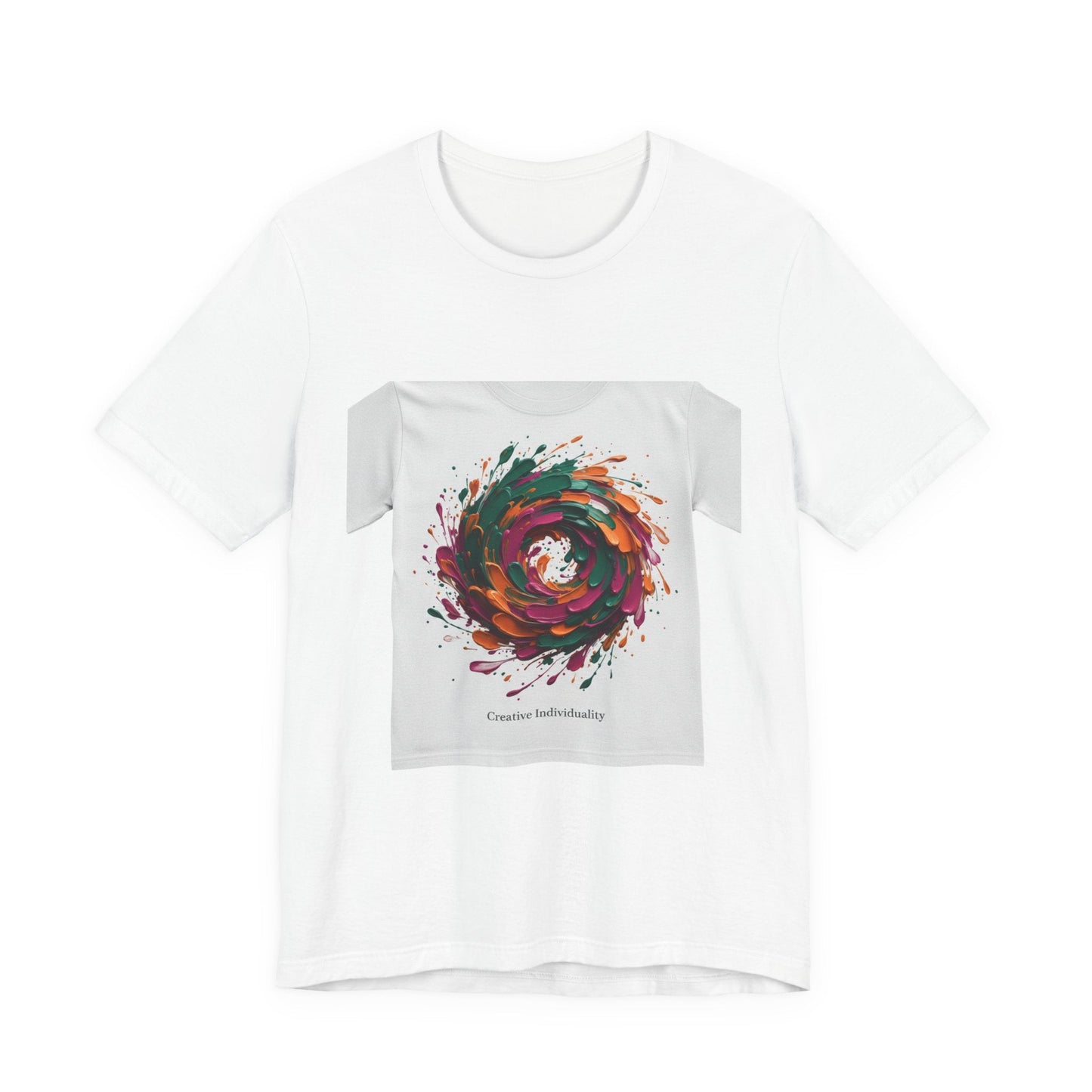 Abstract Floral Swirl Tee | Painterly Brushstroke Apparel, Artsy Graphic Design