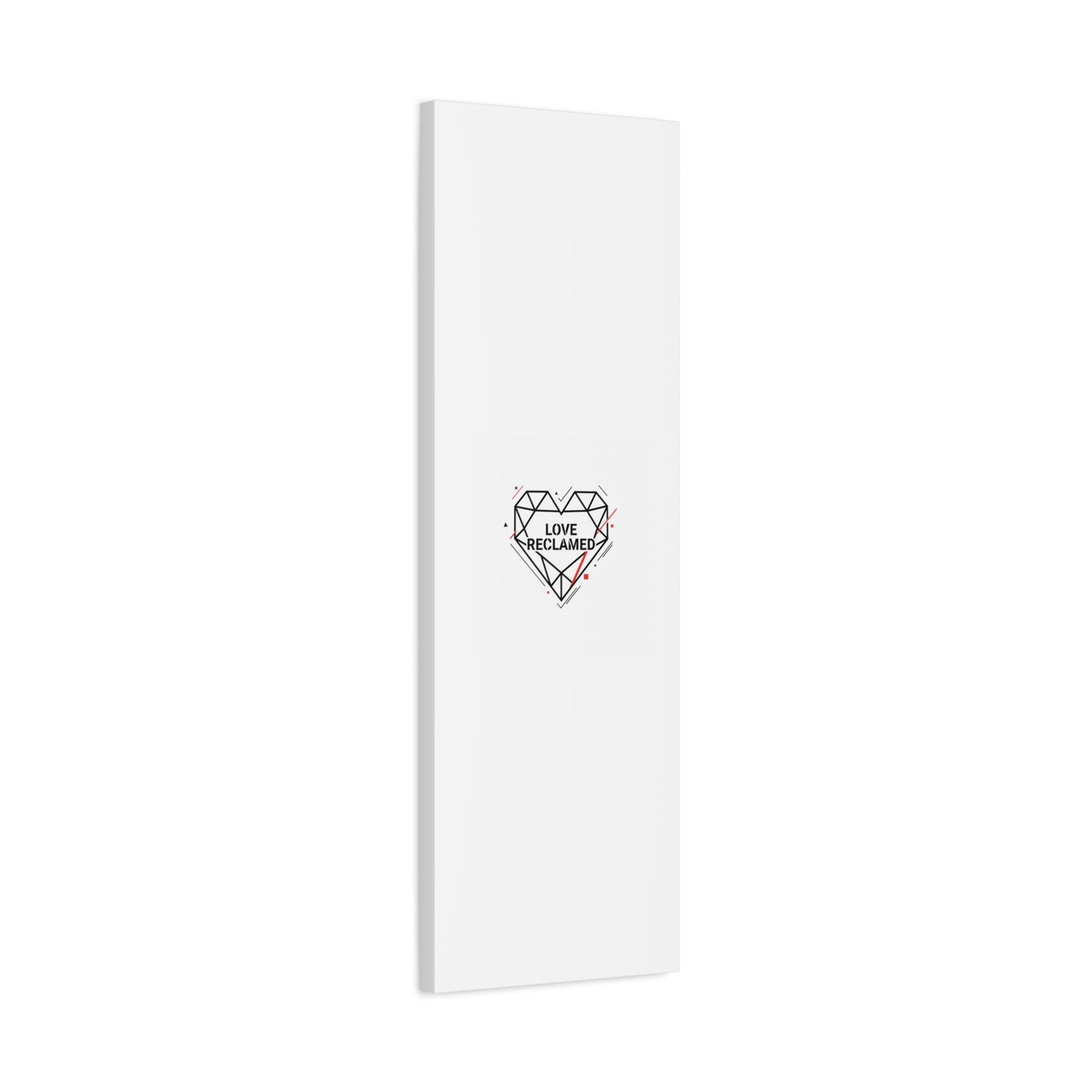 Love Reclaimed Canvas | modern heart design, minimalist love icon