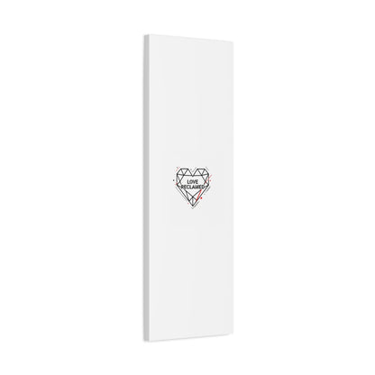 Love Reclaimed Canvas | modern heart design, minimalist love icon