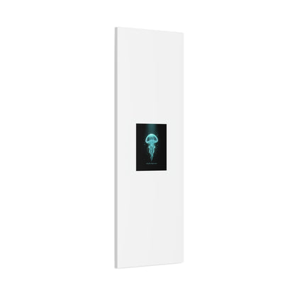 Bioluminescent Jellyfish Art Canvas | Deep Sea Aesthetic, Neon Glow
