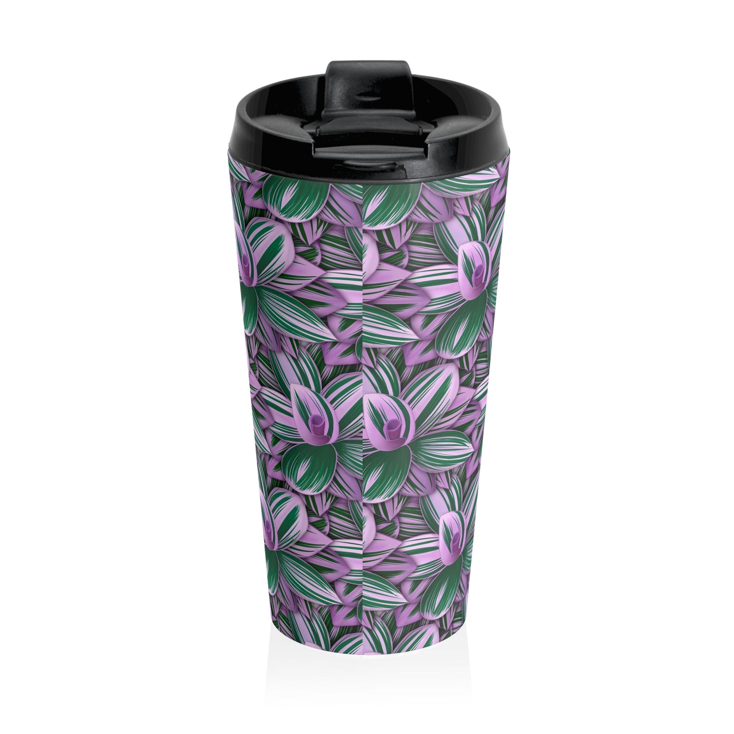 Tradescantia Nanouk Illustrated 15 oz Vacuum Insulated Stainless Steel Travel Tumbler