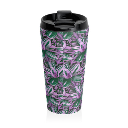 Tradescantia Nanouk Illustrated 15 oz Vacuum Insulated Stainless Steel Travel Tumbler