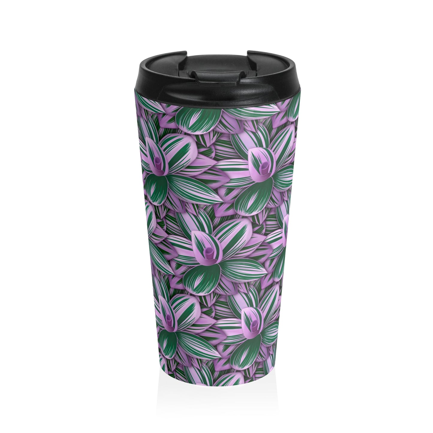 Tradescantia Nanouk Illustrated 15 oz Vacuum Insulated Stainless Steel Travel Tumbler