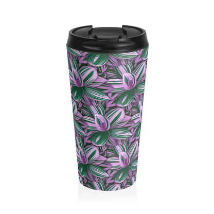 Tradescantia Nanouk Illustrated 15 oz Vacuum Insulated Stainless Steel Travel Tumbler