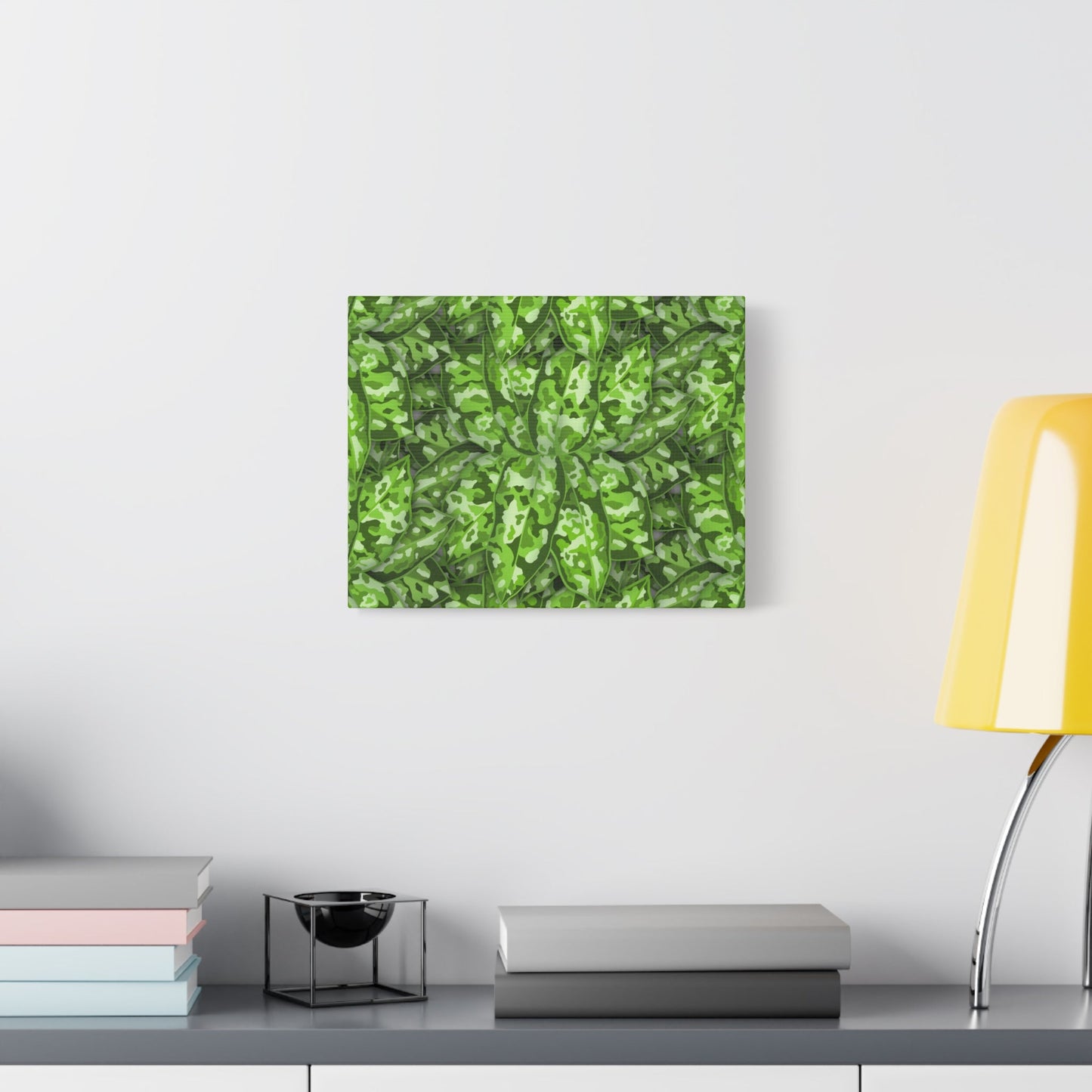 Aglaonema Pictum Canvas Print – Botanical Wall Art