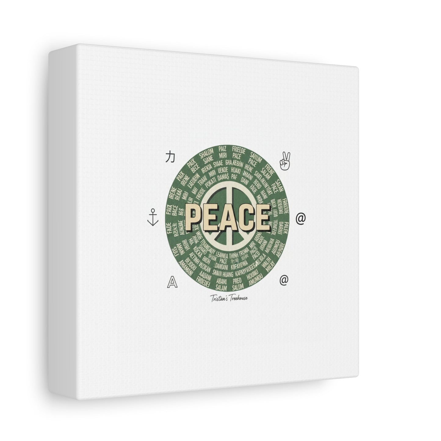 Peace doodle canvas | hand drawn sketch aesthetic, handwritten message
