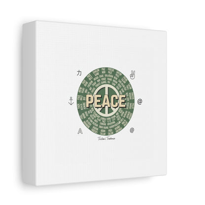 Peace doodle canvas | hand drawn sketch aesthetic, handwritten message