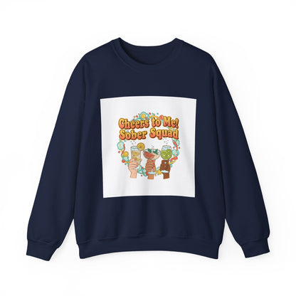 Cheers to Me Sober Squad Sweatshirt | Dry January, Sober Curious Mocktail