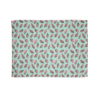Tradescantia Nanouk Pattern Cozy Fleece Throw Blanket