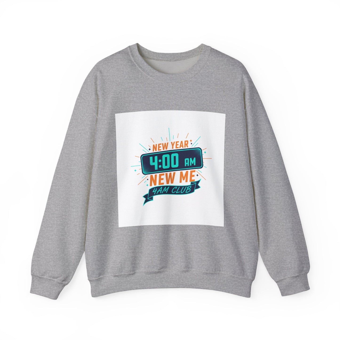 New Year 4:00 AM New Me Crewneck Sweatshirt | Holiday Apparel, Festive Sweater Look